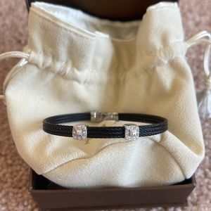 Alor Celtic Noir 2 Diamond Station Bangle